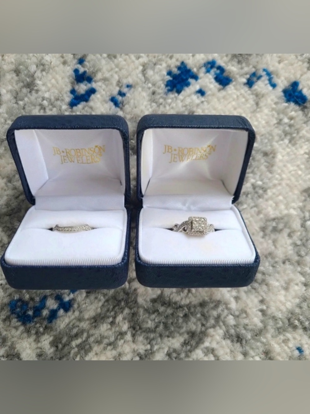 White Gold Diamond Halo Engagement Ring - White